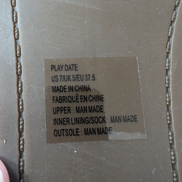 JustFab NIB Brown Leather Strappy Summer Sandal size 7 - Picture 6 of 7